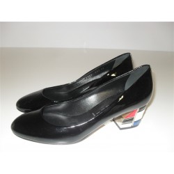 SCARPE DONNA DECOLLETE CASADEI IN VERNICE NERO N 36 SHOES