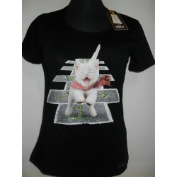 MAGLIA EAN 13 T-SHIRT DONNA SWAROVSKI NERO