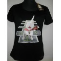 MAGLIA EAN 13 T-SHIRT DONNA SWAROVSKI NERO