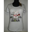 MAGLIA EAN 13 T-SHIRT DONNA SWAROVSKI BIANCO