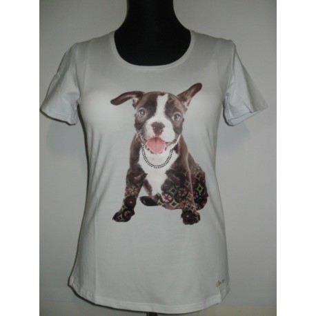 MAGLIA EAN 13 T-SHIRT DONNA SWAROVSKI BIANCO
