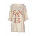 MAGLIA EAN 13 T-SHIRT DONNA SWAROVSKI BLUSA BEIGE