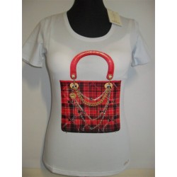 MAGLIA EAN 13 T-SHIRT DONNA SWAROVSKI BIANCA