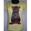 MAGLIA EAN 13 T-SHIRT DONNA SWAROVSKI GIALLO