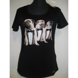 MAGLIA EAN 13 T-SHIRT DONNA SWAROVSKI NERO