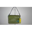 BORSA GABS RAFFA MINI BAGS IN PELLE E CAVALLINO VERDE TG S 