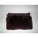 BORSA GABS POCHETTE KELLA IN PELLE E LAPIN WINE M 