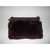 BORSA GABS POCHETTE KELLA IN PELLE E LAPIN WINE M 