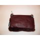 BORSA GABS POCHETTE KELLA IN PELLE E LAPIN WINE M 