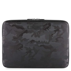 PIQUADRO SLEEVE 17" IN TESSUTO E PELLE CLASSY AC4233P16/CAMON