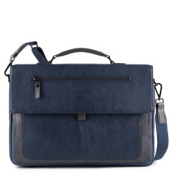 PIQUADRO CARTELLA CON PATTA PORTA IPAD IN PELLE KARL CA4094W81/BLU