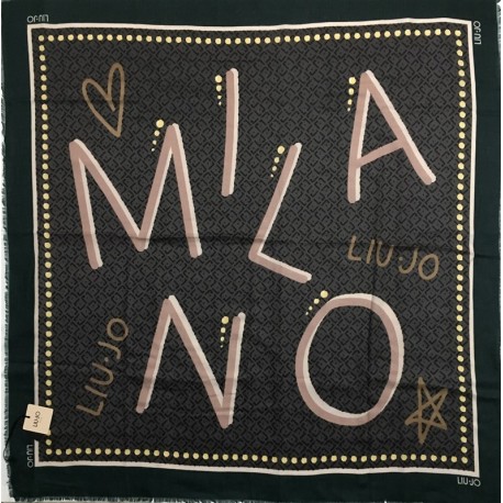 LIU JO SCIARPA FOULARD DONNA STAMPA MILANO GARDEN