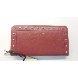 LIU JO PORTAFOGLIO GRANDE GOLD BAG IN PELLE MELOGRANO