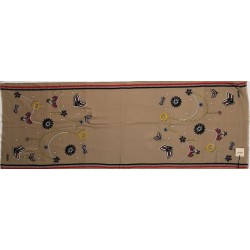 LIU JO SCIARPA FOULARD DONNA STAMPA DARSENA PATCH CAMMELLO