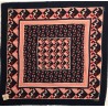 LIU JO SCIARPA FOULARD DONNA STAMPA GEOMETRIC LOGO BLU
