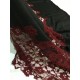 LIU JO STOLA FOULARD DONNA CON PIZZO DARK RED