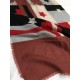 LIU JO SCIARPA FOULARD STOLA DONNA LJ COLOR BLOCK FEEL ROUGE