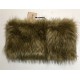 LIU JO COLLO DOUBLE MAGLIA FAKEFUR CAMMELLO