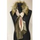 LIU JO COLLO FAKEFUR CON FOULARD ESTRAIBILE CAMMELLO