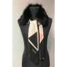 LIU JO COLLO FAKEFUR CON FOULARD ESTRAIBILE GRAPE JUICE