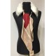 LIU JO COLLO FAKEFUR CON FOULARD ESTRAIBILE WHITE