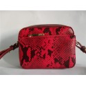 BORSA LIU JO XS CROSSBODY TICINESE PYTHON IN SIMILPELLE ROSSO CON TRACOLLA