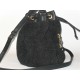 BORSA LIU JO BRENTA IN SIMILPELLE E TESSUTO NERO CON STRASS