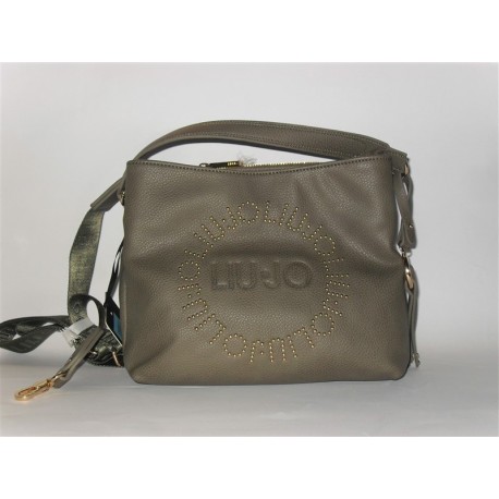 BORSA LIU JO A MANO COLORADO IN SIMILPELLE VERDE OLIVA
