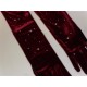 LIU JO GUANTI IN VELLUTO ROSSO CON BORCHIE E PERLE