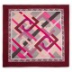 LIU JO SCIARPA FOULARD DONNA LOGO RUBY WINE