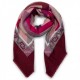 LIU JO SCIARPA FOULARD DONNA LOGO RUBY WINE