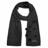LIU JO SCIARPA DONNA IN MAGLIA CON POMPON NERO