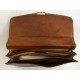 THE BRIDGE CARTELLA IN PELLE MARRONE