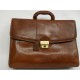 THE BRIDGE CARTELLA IN PELLE MARRONE