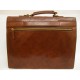 THE BRIDGE CARTELLA IN PELLE MARRONE