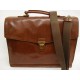 THE BRIDGE CARTELLA IN PELLE MARRONE