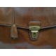THE BRIDGE CARTELLA IN PELLE MARRONE